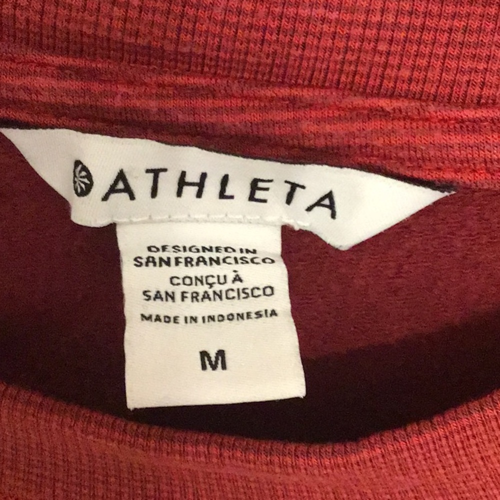 Athleta Crew Sweatshirt, Red, M - Picture 4 of 13